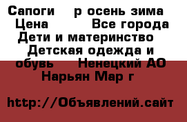 Сапоги 35 р.осень-зима  › Цена ­ 700 - Все города Дети и материнство » Детская одежда и обувь   . Ненецкий АО,Нарьян-Мар г.